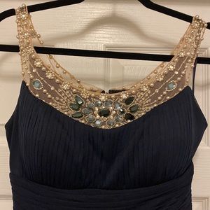 DARK NAVY EVENING GOWN
